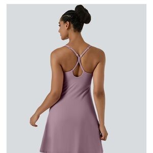 Elegant Mauve Sleeveless Dress